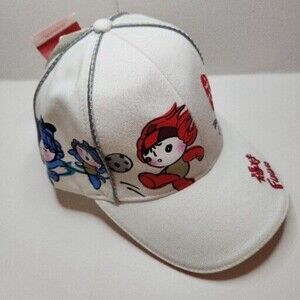 Beijing China 2008 FUWA Olympics Strapback Hat Cap Embroidered Logos Kids Sports